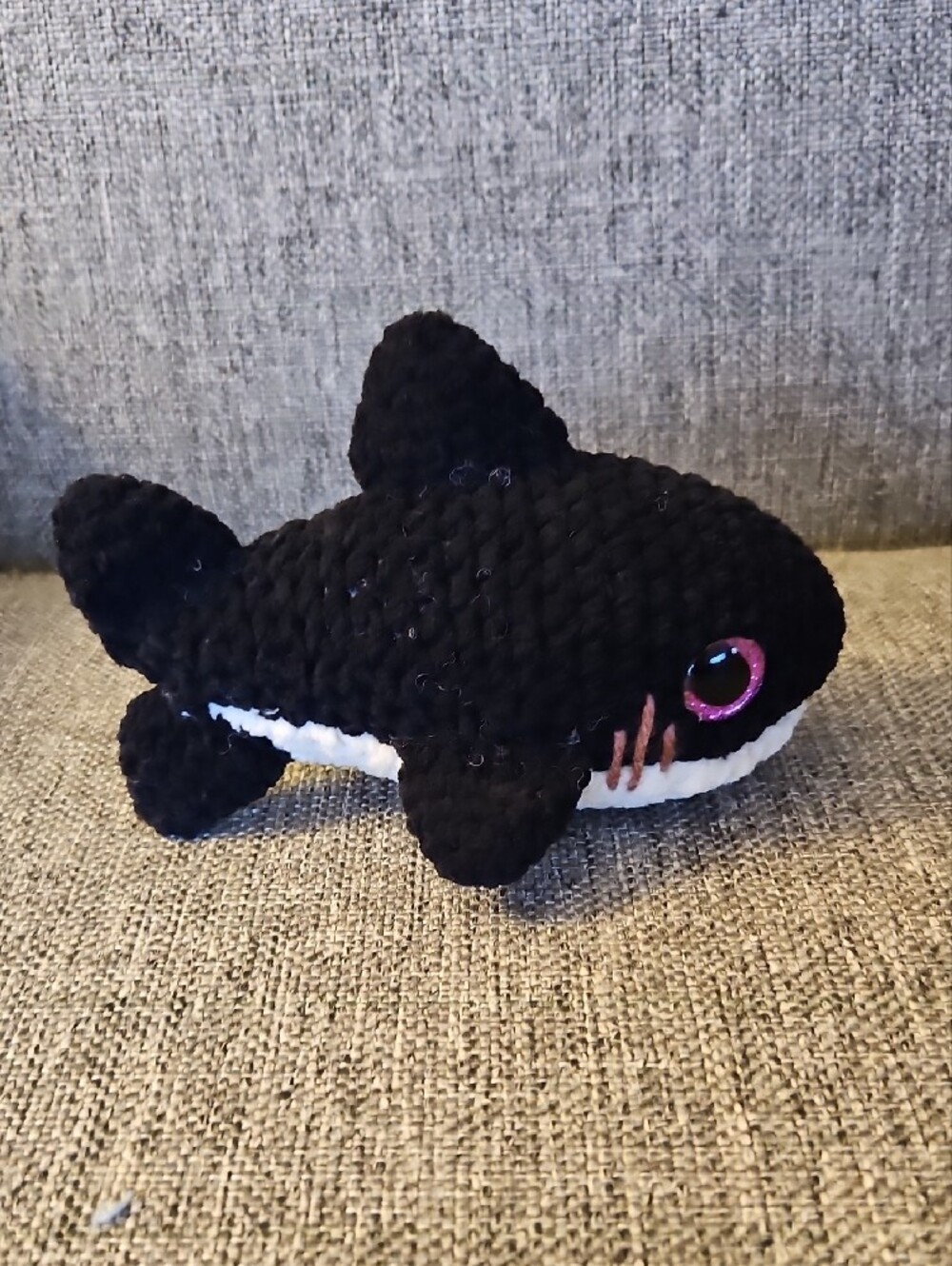 Handmade Crochet Amigurumi Shark - - Picture 3 of 5